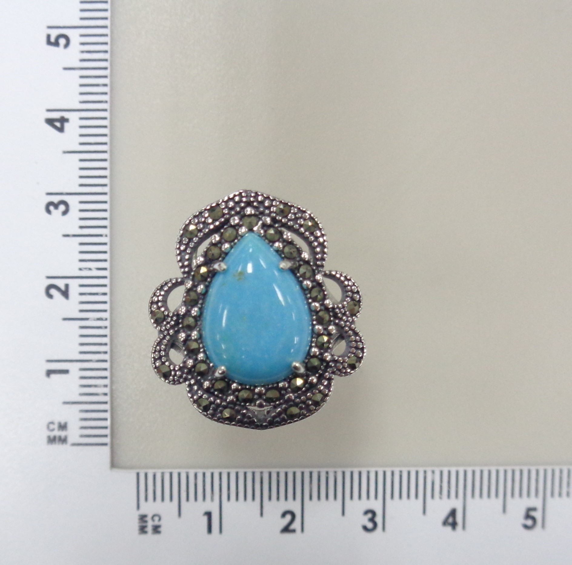 Серебряное кольцо с бирюзой